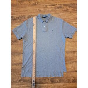 Polo Ralph Lauren Polo Shirt Mens Medium Gray Short Sleeve Small Pony Classic